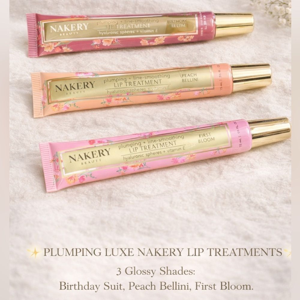 🌸 Nakery Beauty Plumping + Line-Smoothing Lip Treatment Trio | NEW
